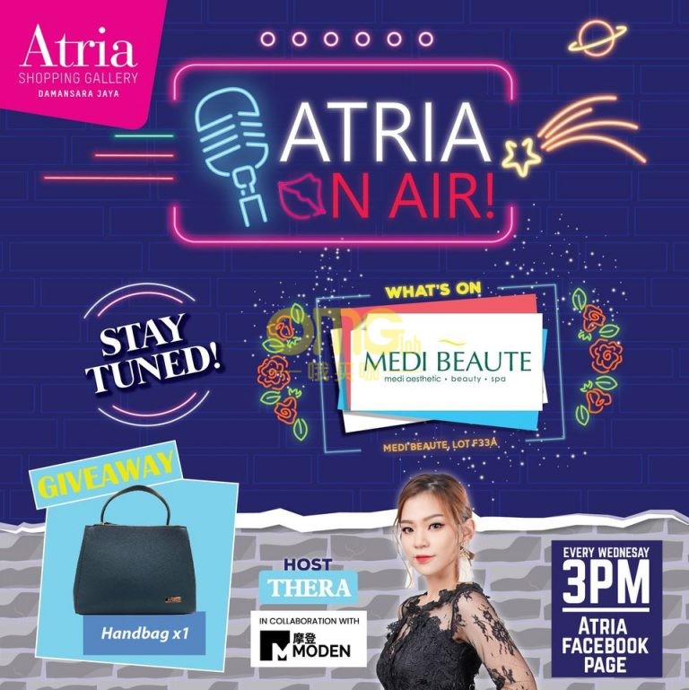 MODEN 摩登 x Atria Shopping Gallery 联手主办的 【ATRIA ON AIR】直播来到第五集啦！