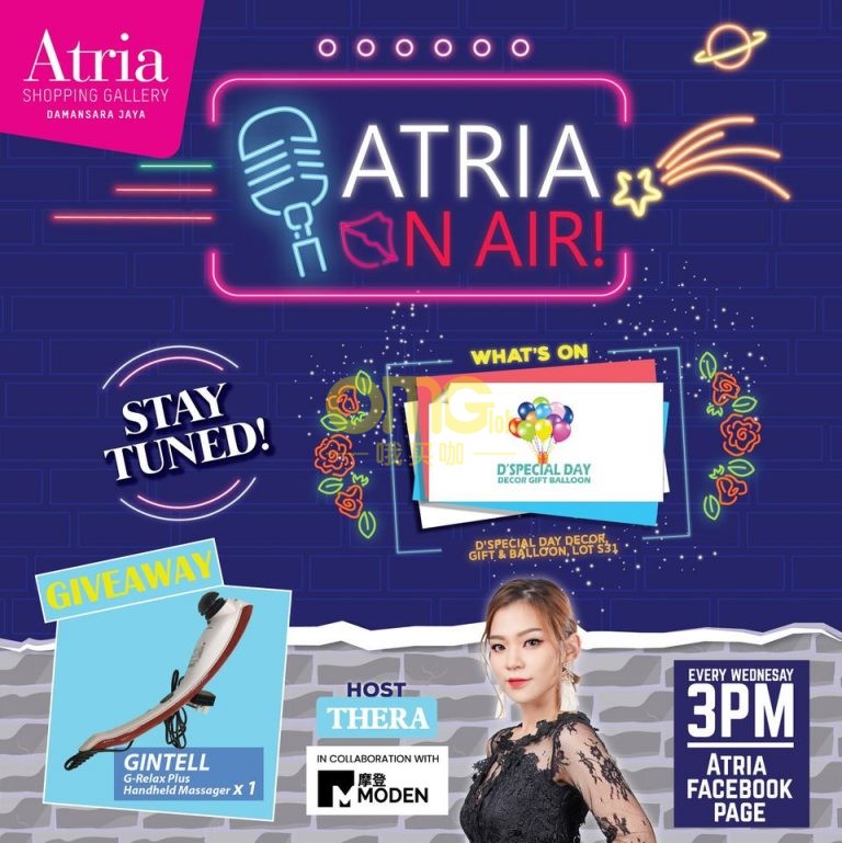 MODEN 摩登 x Atria Shopping Gallery 联手主办的 【ATRIA ON AIR】直播来到第八集啦！